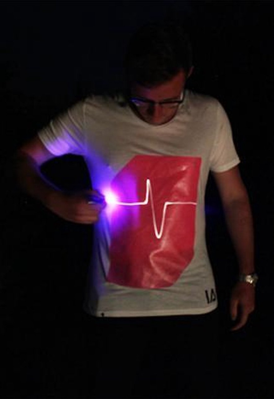 interactive illuminated t-shirt