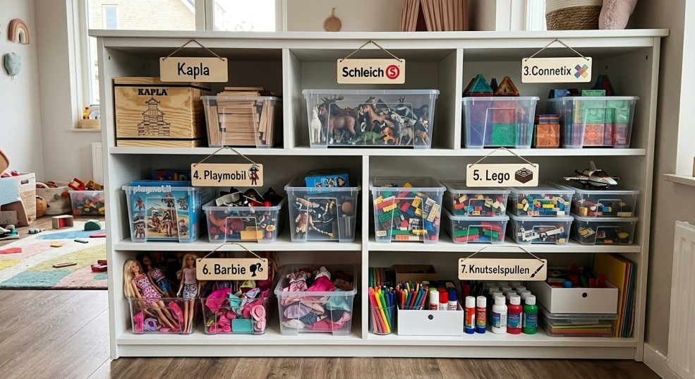 speelgoed opbergen